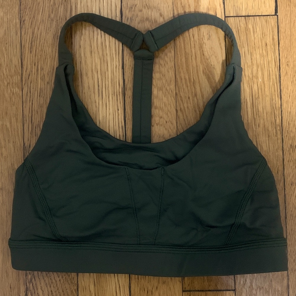 Lululemon sports bra forest green